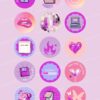Y2K aesthetic Instagram highlight covers ready to use - includes editable Canva templates