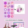Y2K aesthetic Instagram highlight covers ready to use - includes editable Canva templates