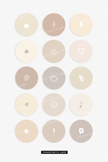 Vanilla Girl aesthetic doodle Instagram highlight covers