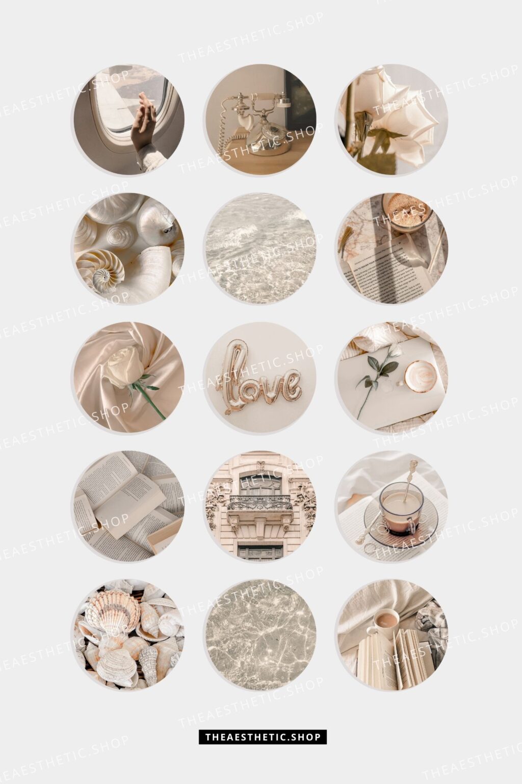 Vanilla Girl aesthetic photograph Instagram highlight covers