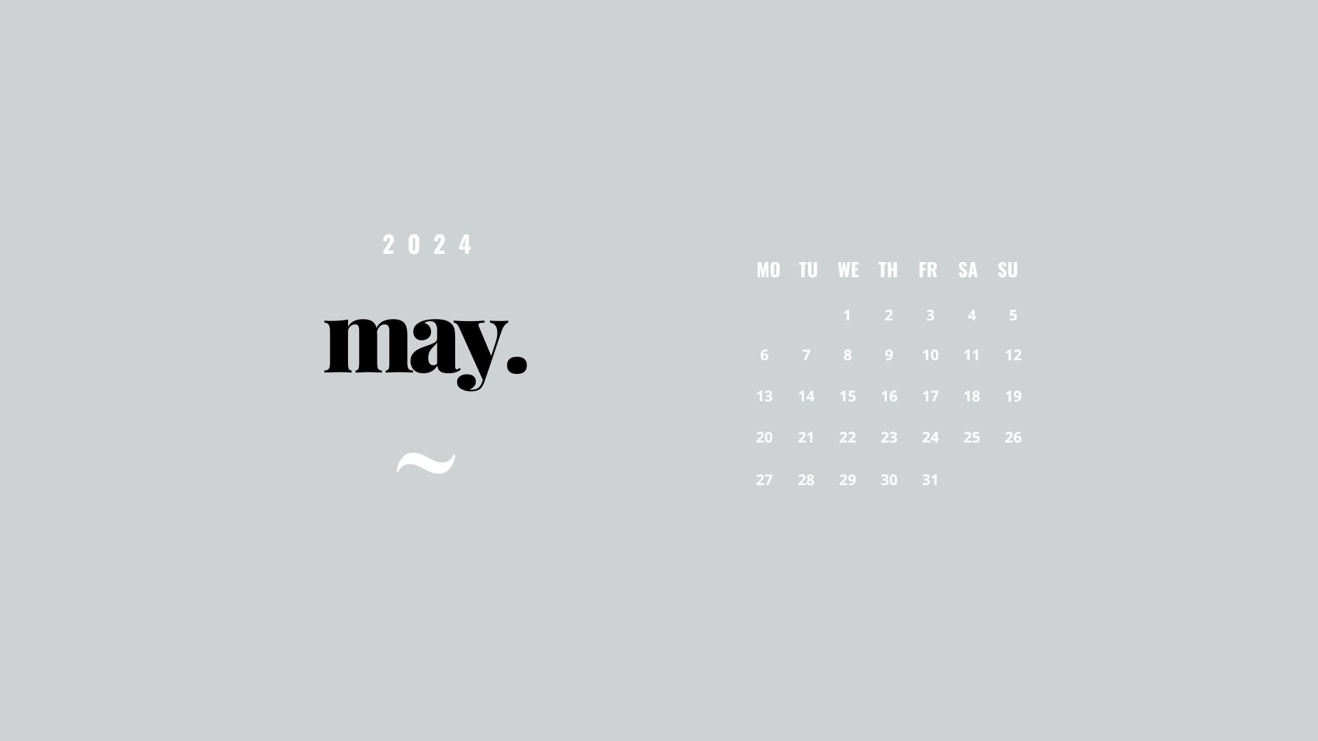 may 2024 quiet luxury aesthetic desktop background wallpaper calendar