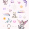 Angel Aura Aesthetic Customization Kit - App icons, wallpapers, Canva templates, aesthetic images, streaming pack and more