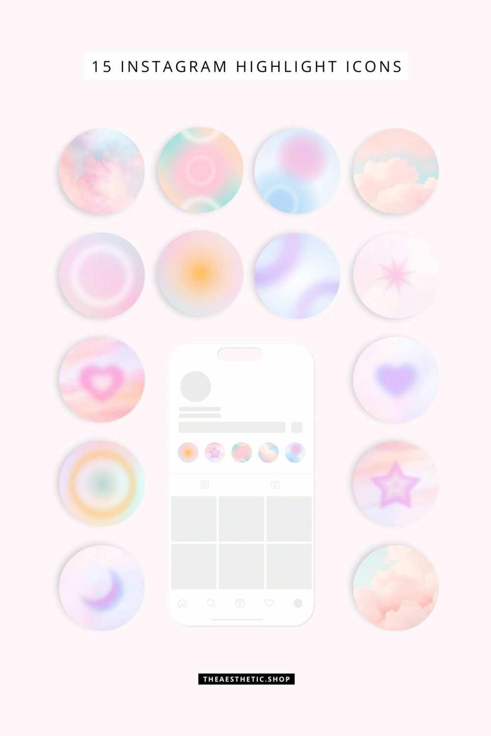 Angel Aura Aesthetic Customization Kit - App icons, wallpapers, Canva templates, aesthetic images, streaming pack and more