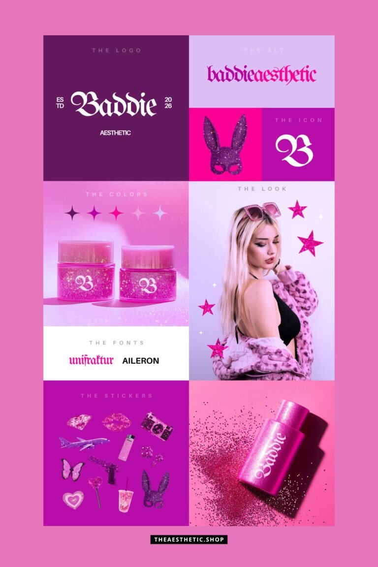 Baddie Aesthetic Canva Editable Brand Board Baddie Aesthetic Canva Editable Brand Board