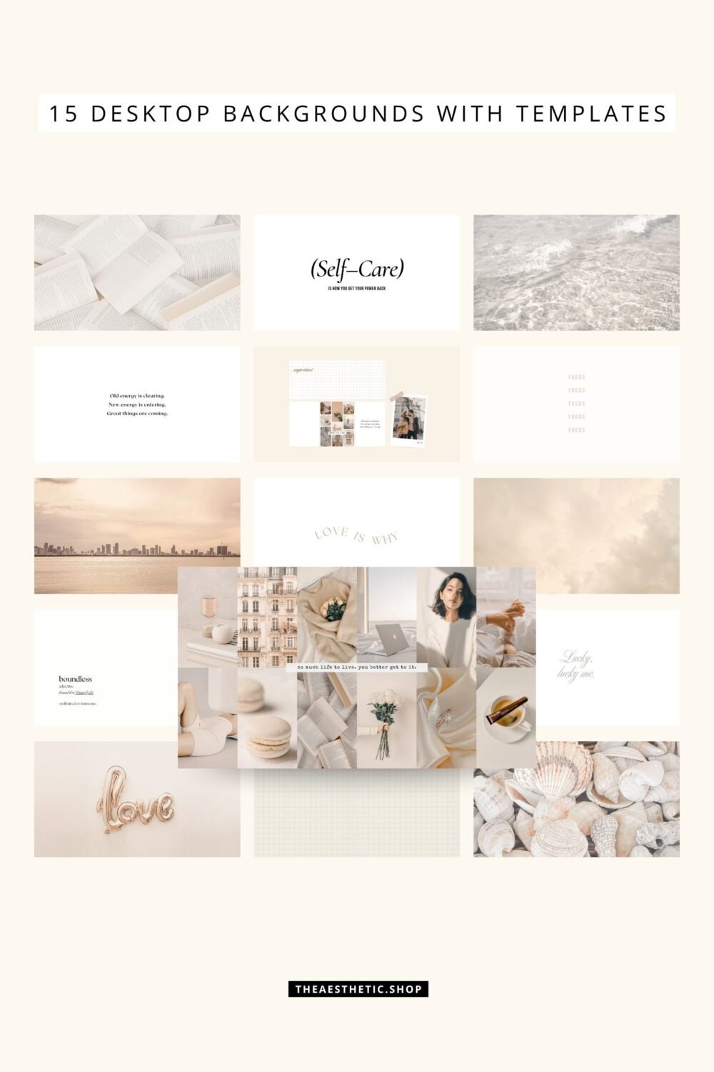 Vanilla Girl Aesthetic Customization Kit: Phone + desktop icons, graphics, images and more