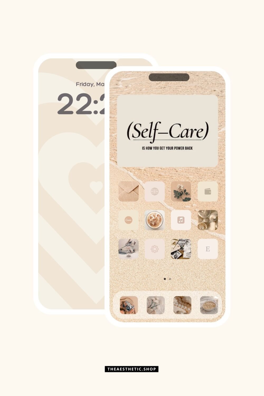 Vanilla Girl Aesthetic Customization Kit: Phone + desktop icons, graphics, images and more