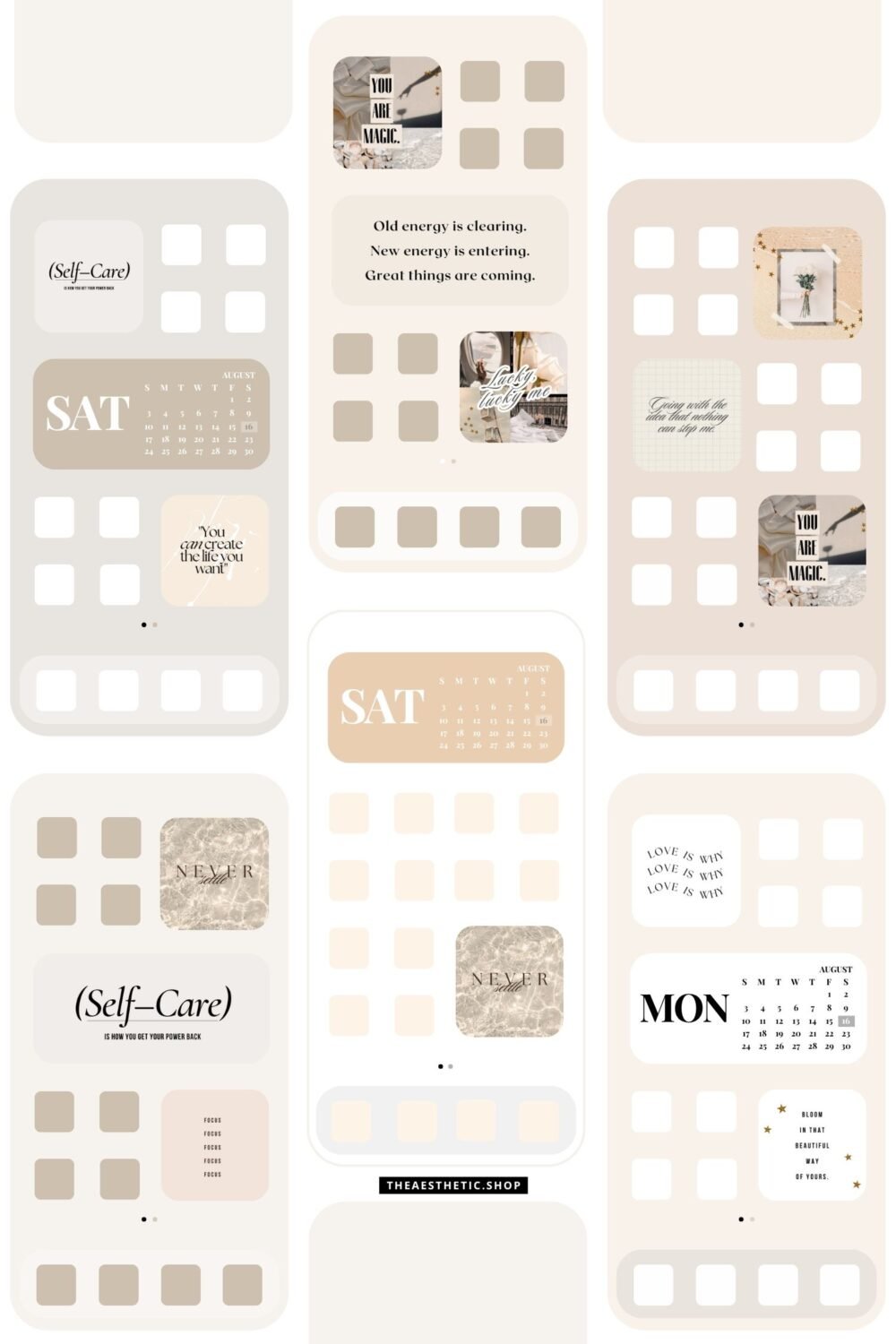 Vanilla Girl Aesthetic Customization Kit: Phone + desktop icons, graphics, images and more