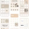Vanilla Girl Aesthetic Customization Kit: Phone + desktop icons, graphics, images and more