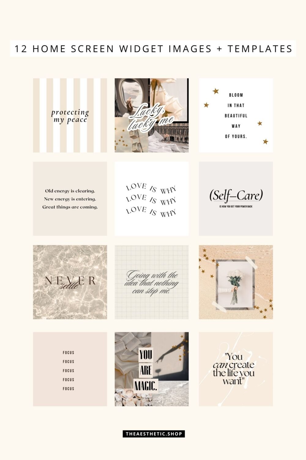 Vanilla Girl Aesthetic Customization Kit: Phone + desktop icons, graphics, images and more