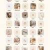 Vanilla Girl Aesthetic Customization Kit: Phone + desktop icons, graphics, images and more