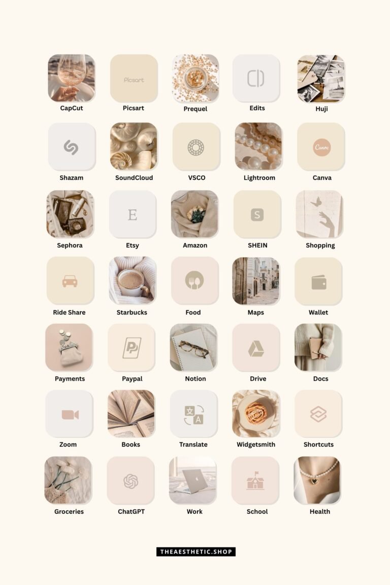 Vanilla Girl Aesthetic Customization Kit 22 Vanilla Girl Aesthetic Customization Kit