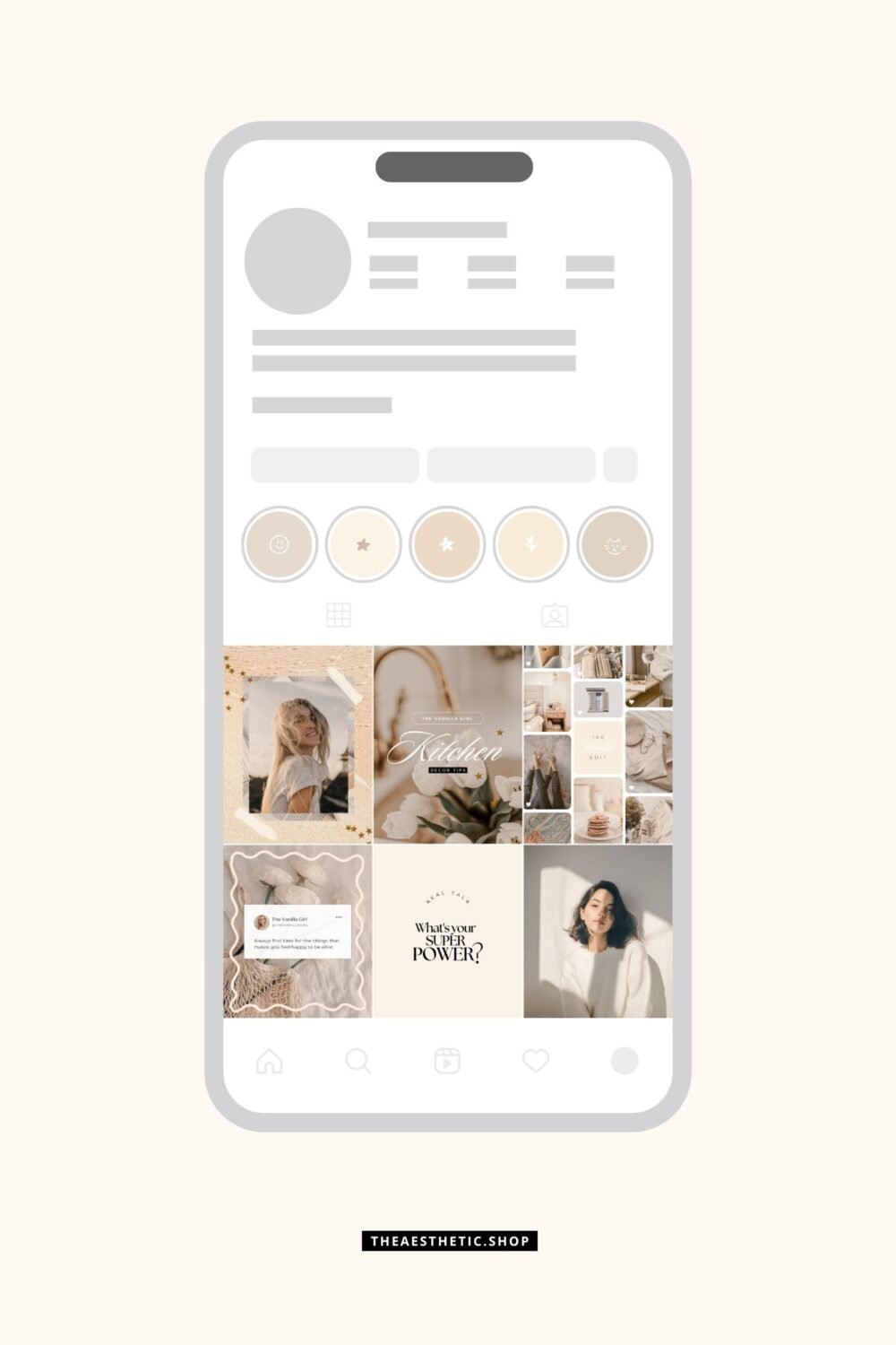 Vanilla Girl Aesthetic Customization Kit: Phone + desktop icons, graphics, images and more
