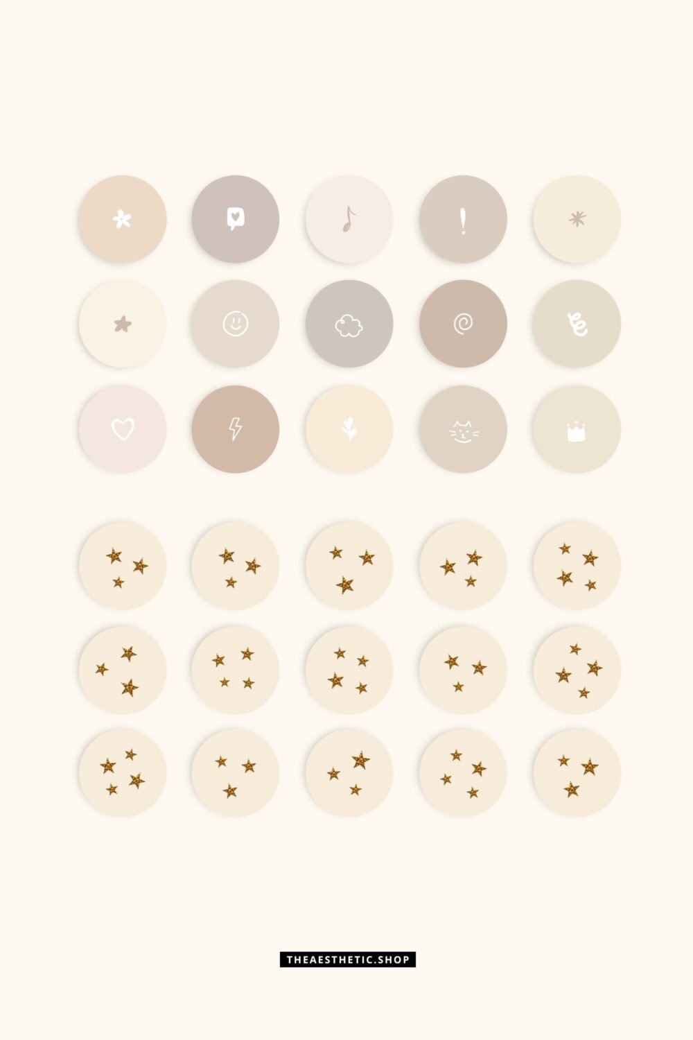 Vanilla Girl Aesthetic Customization Kit: Phone + desktop icons, graphics, images and more
