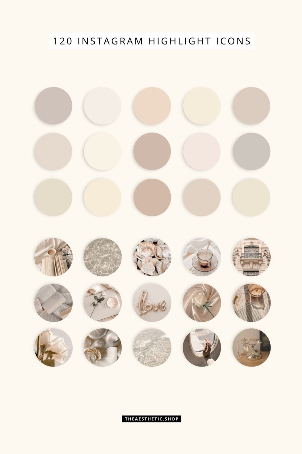 Vanilla Girl Aesthetic Customization Kit: Phone + desktop icons, graphics, images and more