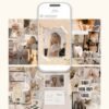 Vanilla Girl Aesthetic Customization Kit: Phone + desktop icons, graphics, images and more