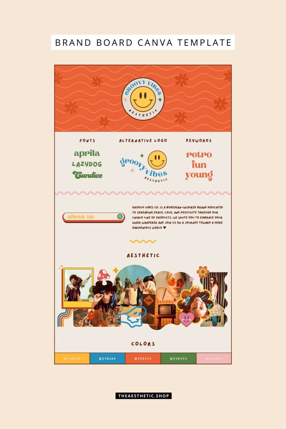 Groovy Aesthetic Customization Kit: Phone + desktop icons, graphics, images and more