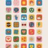 Groovy Aesthetic Customization Kit: Phone + desktop icons, graphics, images and more