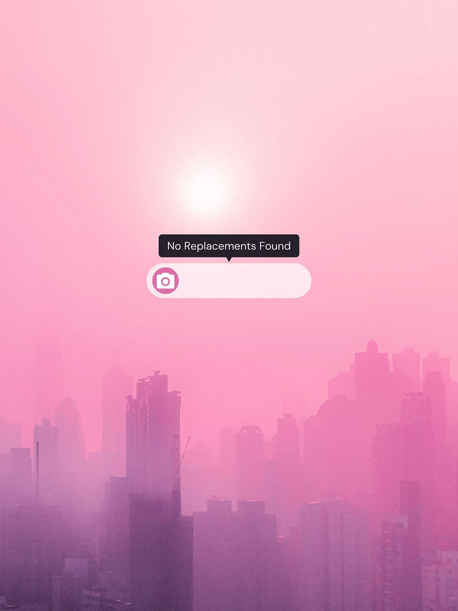 No Replacements Found Aesthetic Background