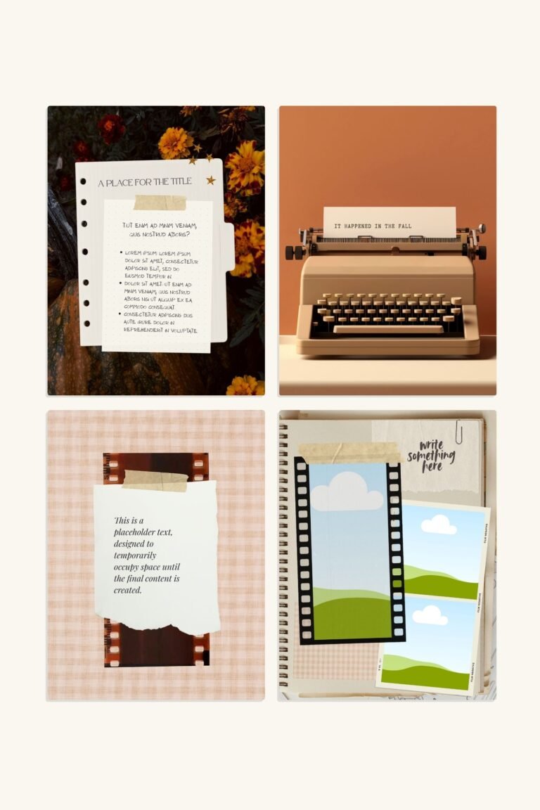 Fall Aesthetic Template Pack #1