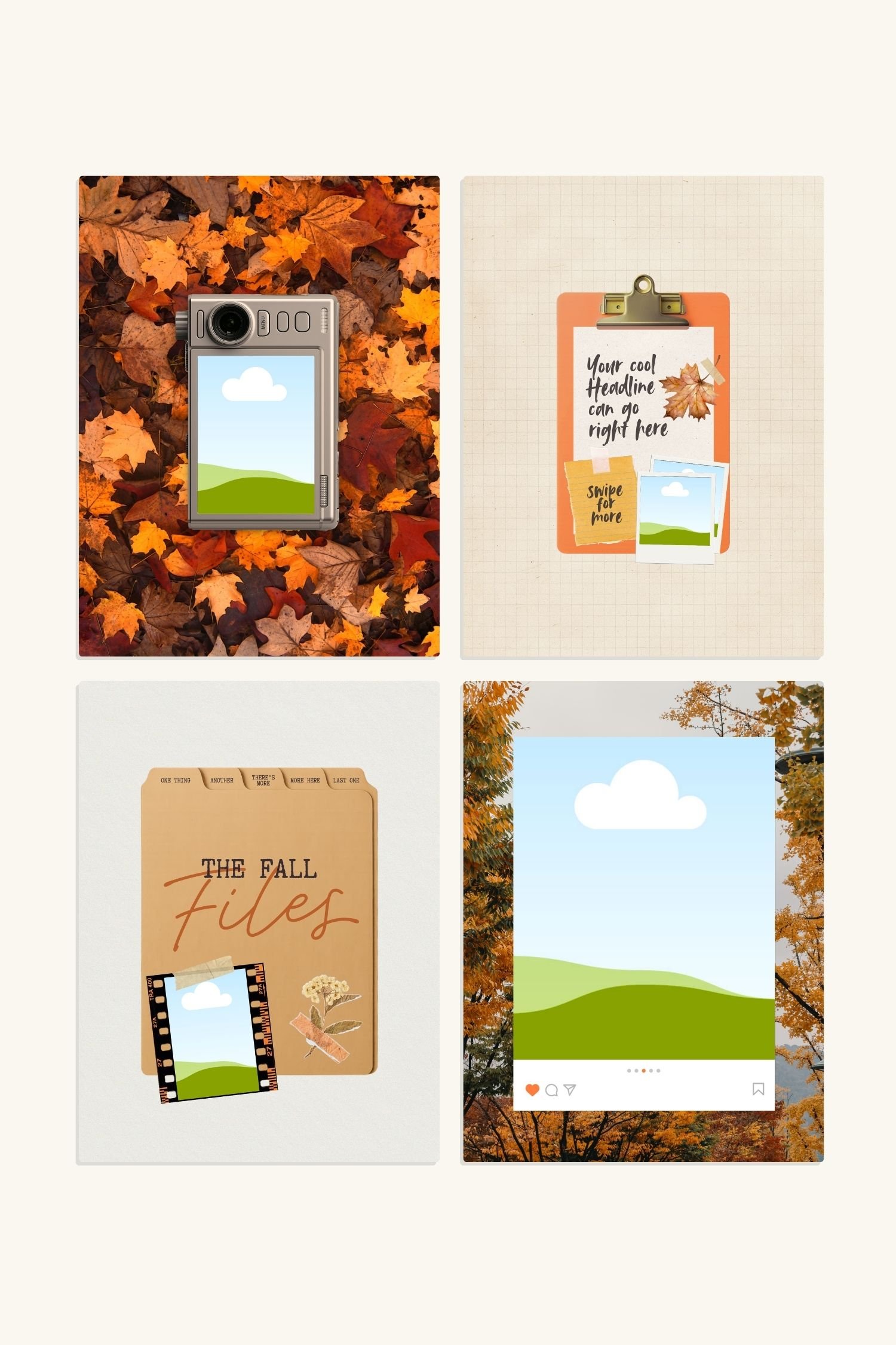 Fall Aesthetic Template pack