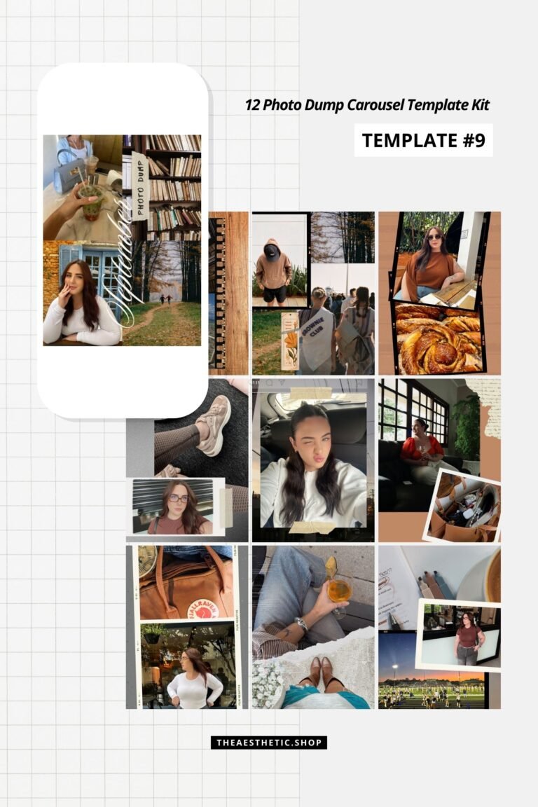 instagram photo dump carousel canva templates by the aesthetic shop 1 instagram photo dump carousel canva templates by the aesthetic shop