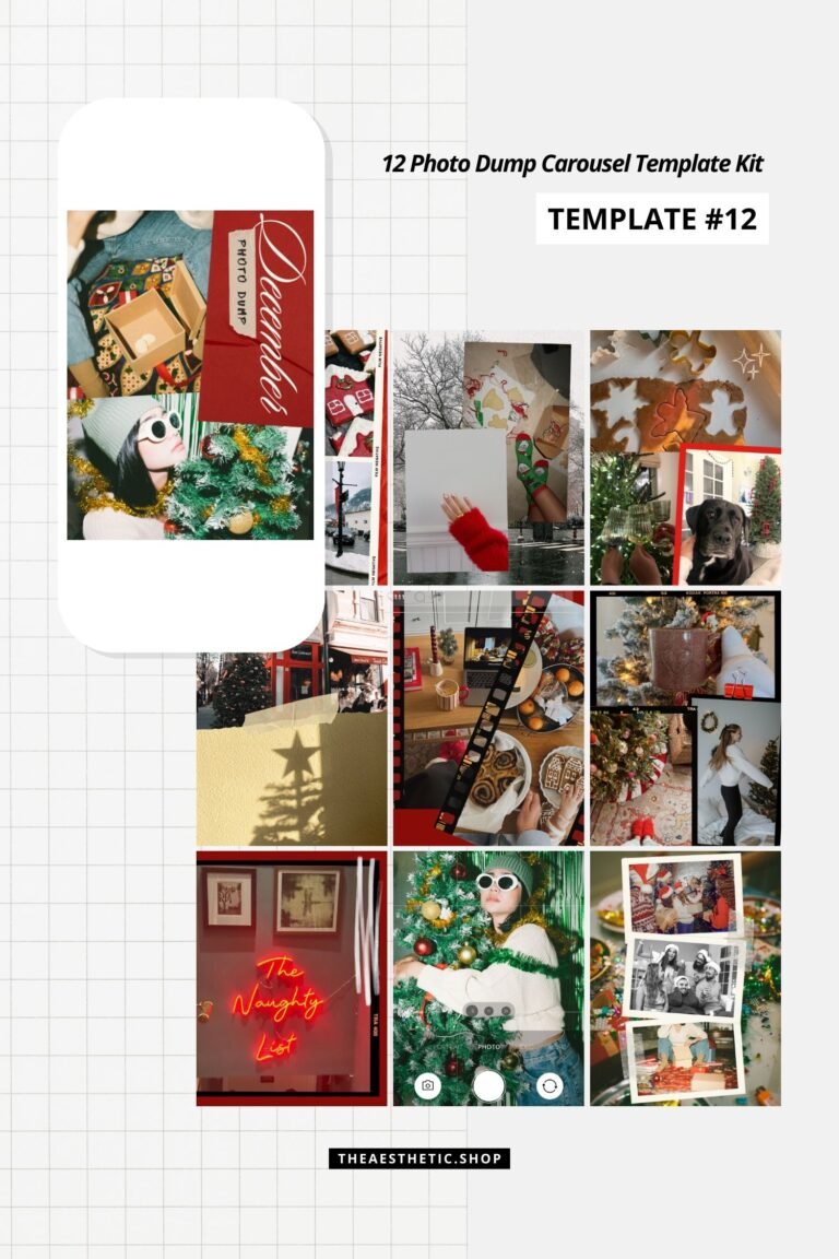 instagram photo dump carousel canva templates by the aesthetic shop 2 instagram photo dump carousel canva templates by the aesthetic shop