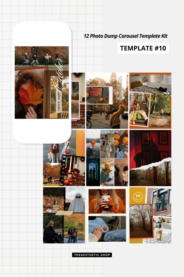 instagram photo dump carousel canva templates by the aesthetic shop 4 instagram photo dump carousel canva templates by the aesthetic shop