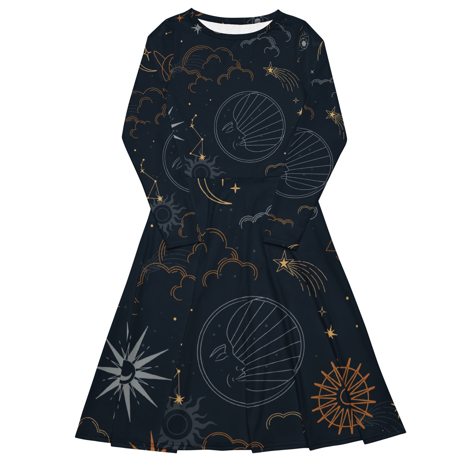 Dark Academia Long Sleeve Dress - Image 2