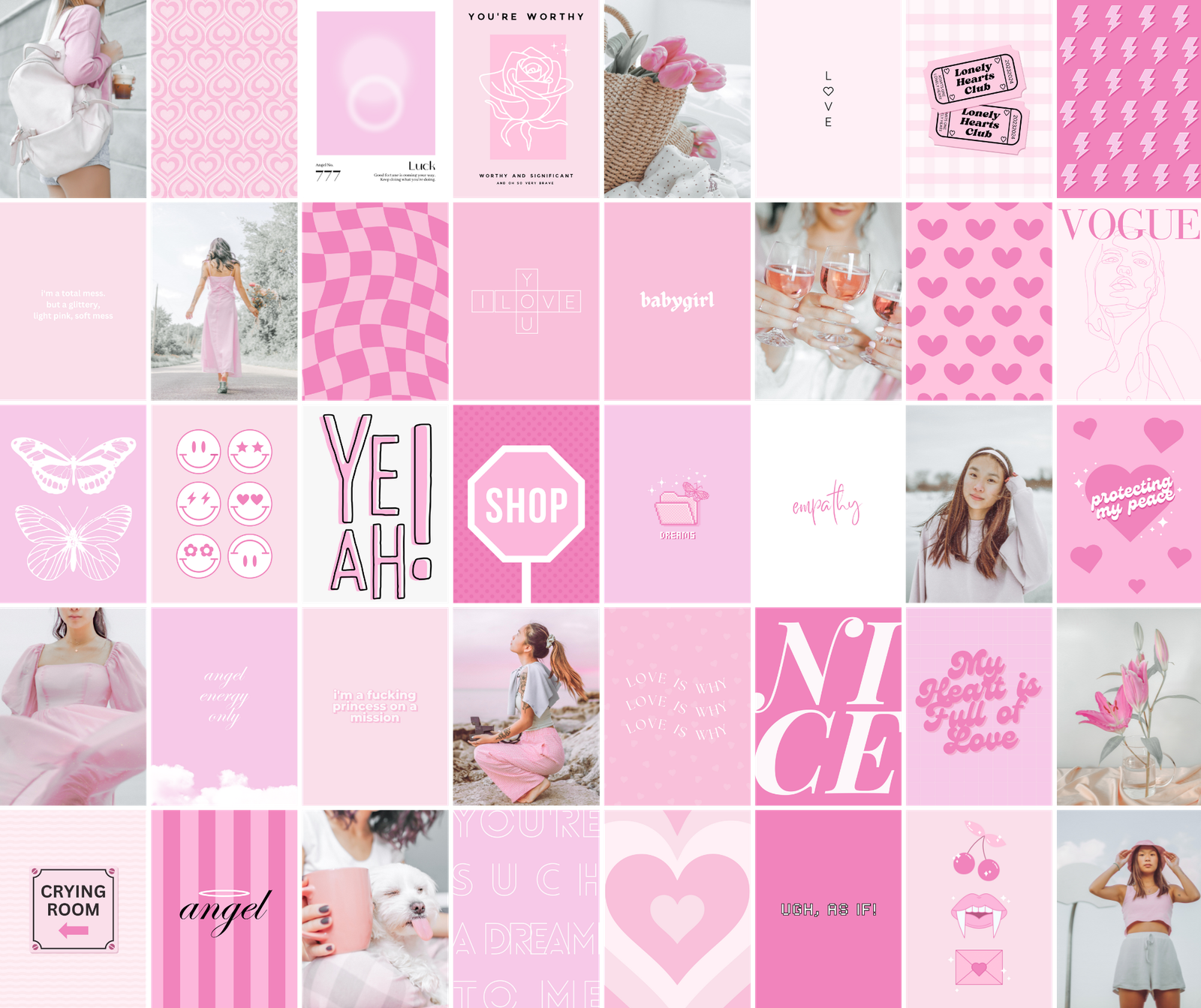 aesthetic wall collage