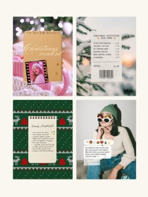 Christmas Aesthetic Canva Template Pack