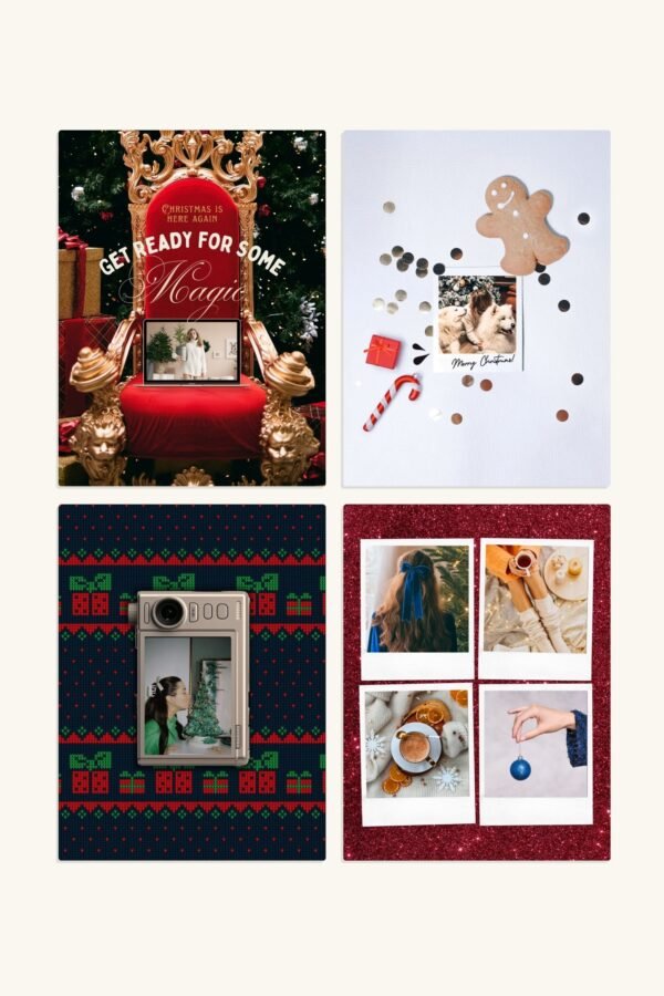 Christmas Aesthetic Canva Template Pack