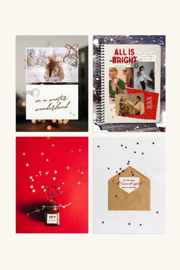 Christmas Aesthetic Canva Template Pack