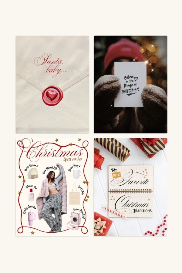 Christmas Aesthetic Canva Template Pack