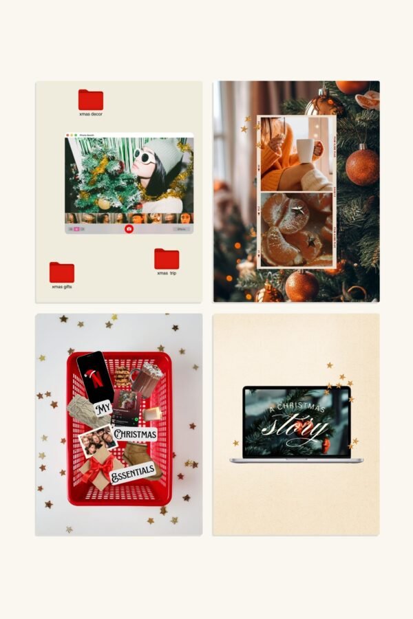 Christmas Aesthetic Canva Template Pack