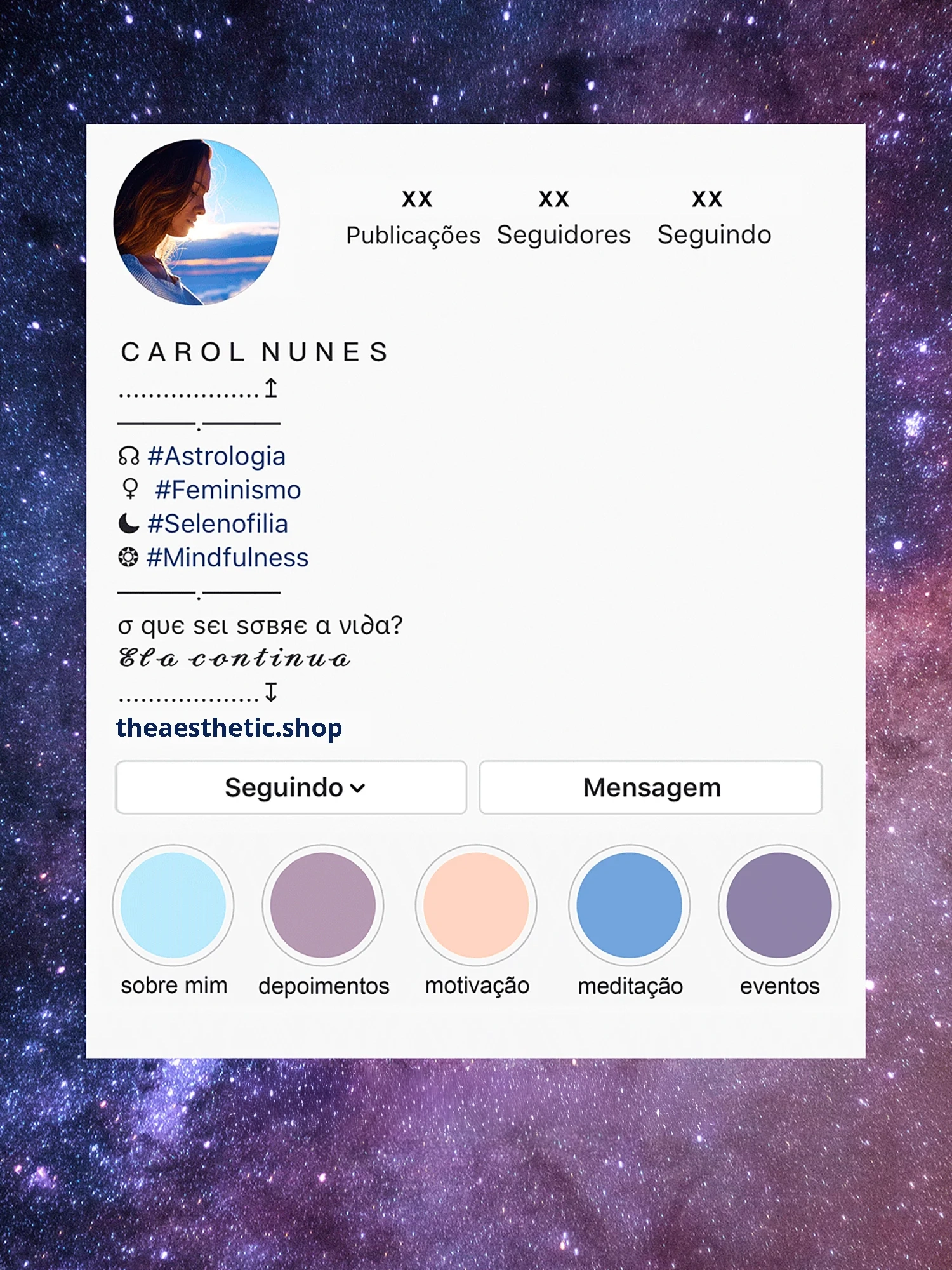 astrology-aesthetic-instagram-bio-idea