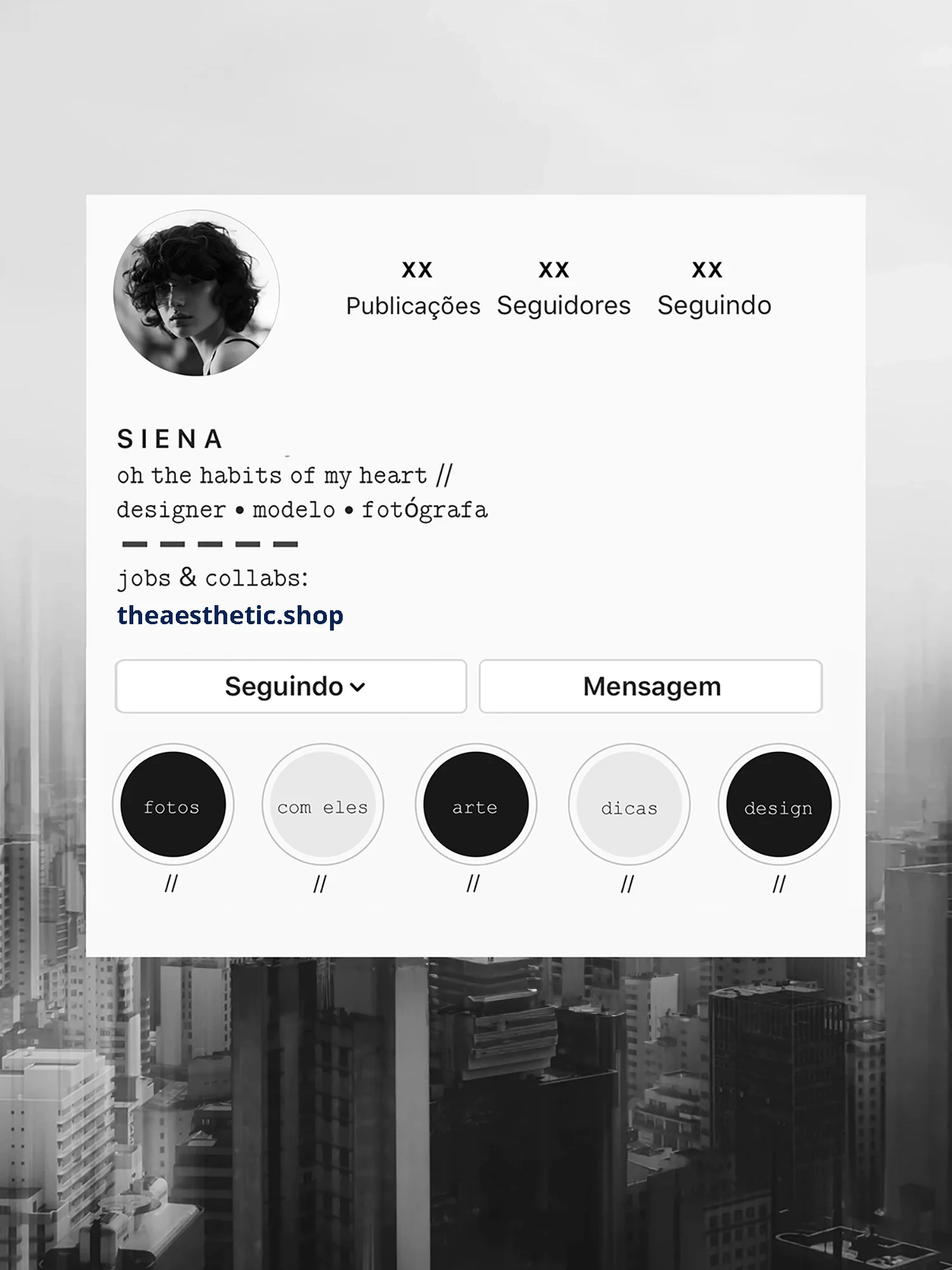 minimal-aesthetic-instagram-bio-idea
