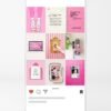 pink aesthetic viral canva templates instagram tiktok
