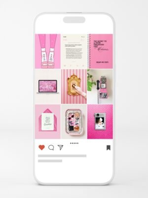 pink aesthetic viral canva templates instagram tiktok
