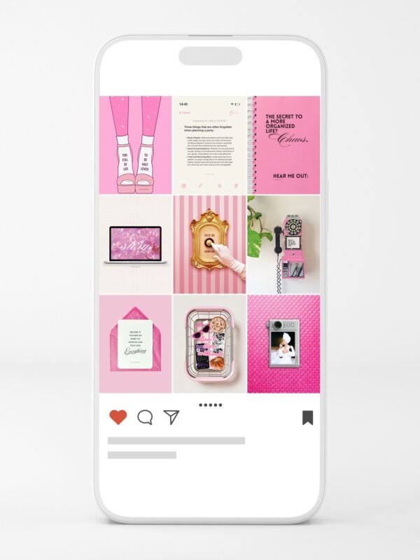 pink aesthetic viral canva templates instagram tiktok