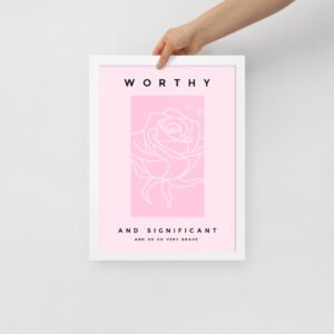 'So Very Brave' Premium Luster Photo Paper Framed Poster