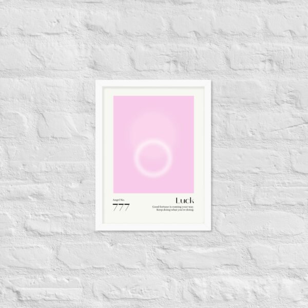 'Luck' Premium Luster Photo Paper Framed Poster