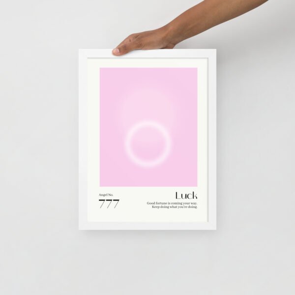 'Luck' Premium Luster Photo Paper Framed Poster