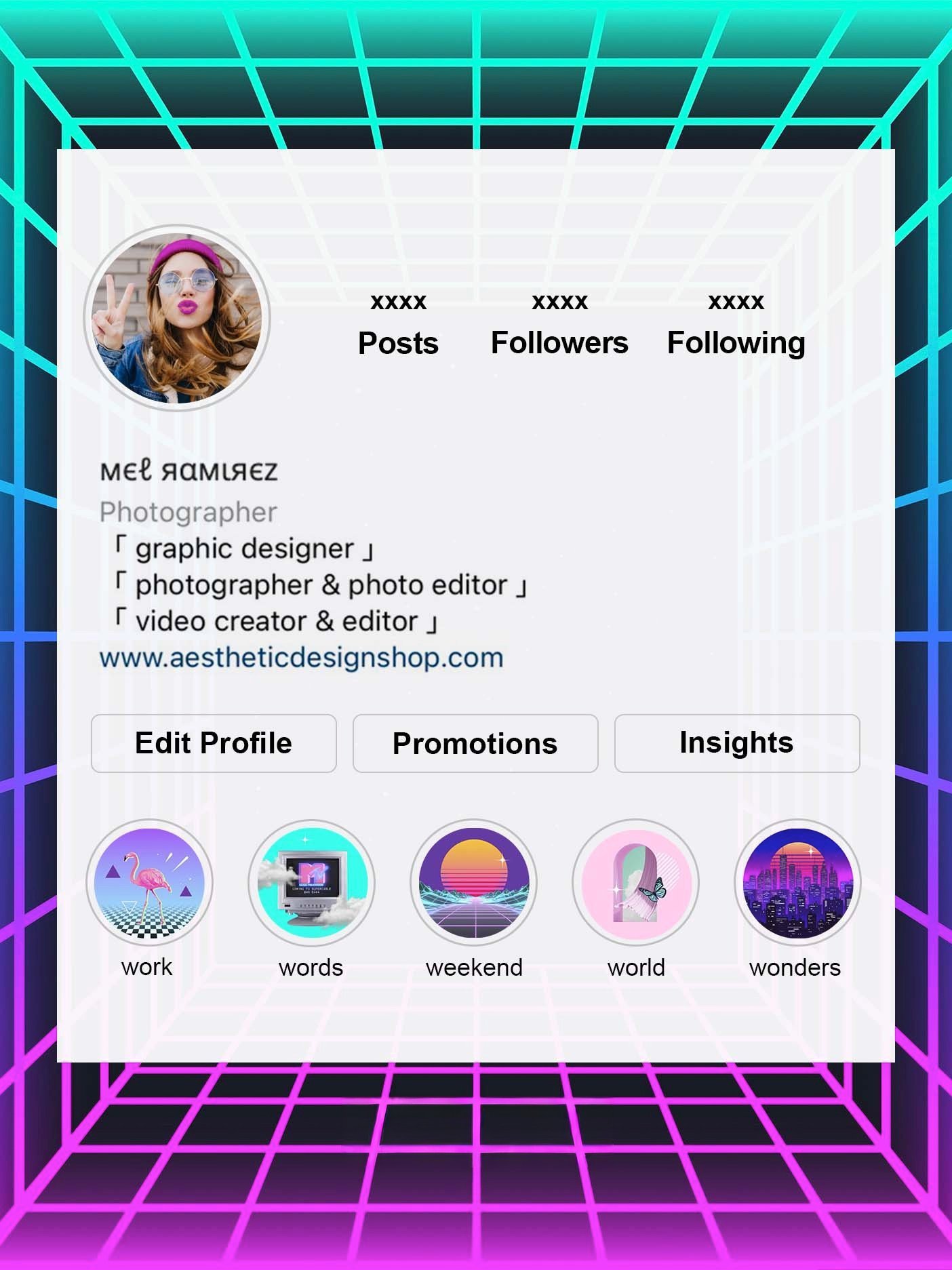 vaporwave-aesthetic-instagram-bio-idea-lu-amaral-studio