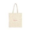 Canvas Tote Bag — Minimal Pink Emoji Cute Aesthetic Design
