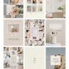Chic Minimalist Coach Content Kit: 100 Canva Templates for Life Coaches