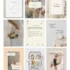 Chic Minimalist Coach Content Kit: 100 Canva Templates for Life Coaches