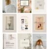 Chic Minimalist Coach Content Kit: 100 Canva Templates for Life Coaches