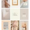 Chic Minimalist Coach Content Kit: 100 Canva Templates for Life Coaches