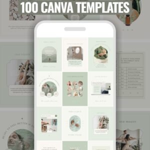 Wellness Content Kit: 100 Canva Templates for Wellness Studios & Instructors 1