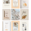 minimalist neutral color beige aesthetic Coach Content Kit: 100 Canva Templates for Life Coaches